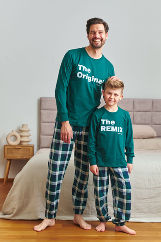 7341 Doctor Nap – Мъжка пижама "The Original" | 100% памук, полско производство - смарагд