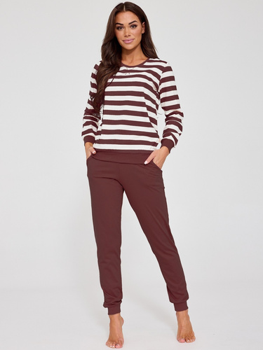 Дамска пижама Cornette Molly 635/475 шоколад – 100% памук, комфорт