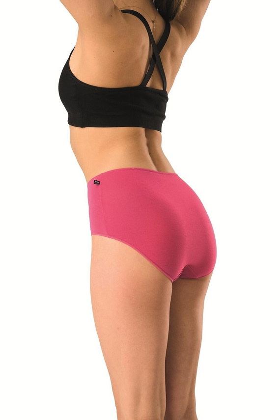 Дамски бамбукови бикини Maxi LPF 516 Key черно-фуксия – комфорт и мекота