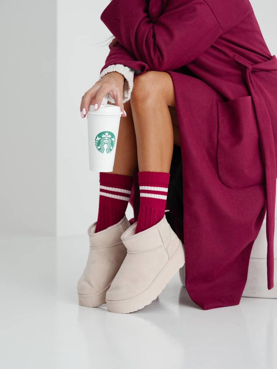 1542-001 Дамски чорапи Braid Milena - бордо