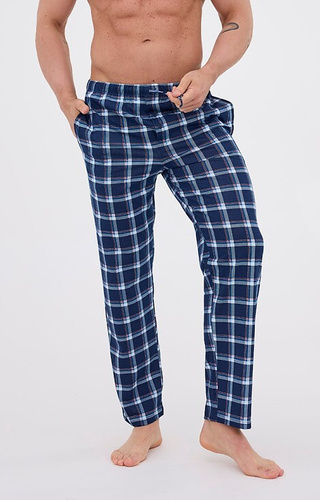 691/61 Мъжки пижамен панталон Cornette - дълъг, кариран, памук
