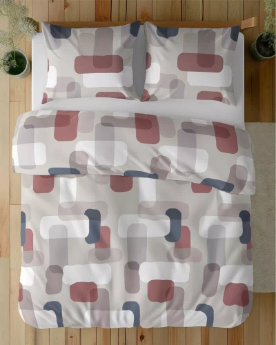 5487 B Detexpol Satin Stories сатенено спално бельо сиво | 100% памук, сатенирана тъкан, цип, подаръчна опаковка