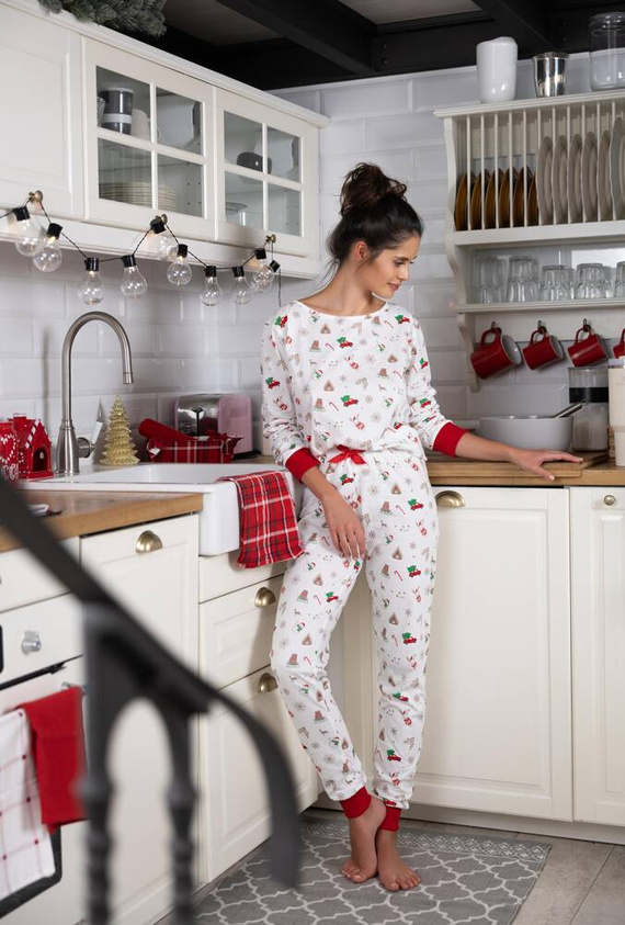 Дамска пижама Samantha Sensis -ecru