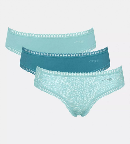 GO Crush C3P Hipster Дамски Sloggi 3-Pack - V007 тюркоаз