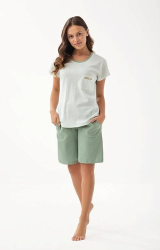 323 Дамска пижама Luna - зелена