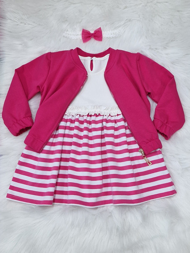 Детски бомбър суичър Gracja Bambarillo амарант