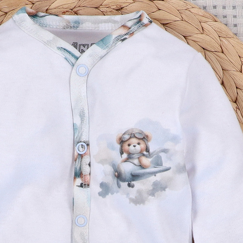 NINI BABY BEAR PILOT гащеризон от органичен памук ABN-5748/BIA