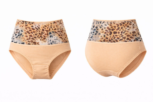 Mitex IGA WILD оформящи бикини с висока талия, изглаждащи корема wild black