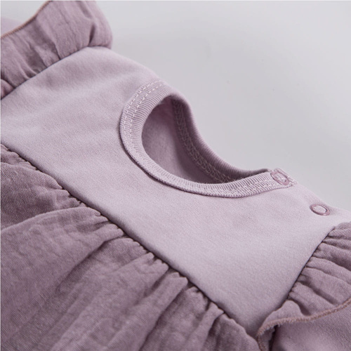 Botanic Sukienko-body z krótkim rękawem Eevi - wrzos