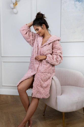 Дамски халат Bethany Sensis - прашно розов