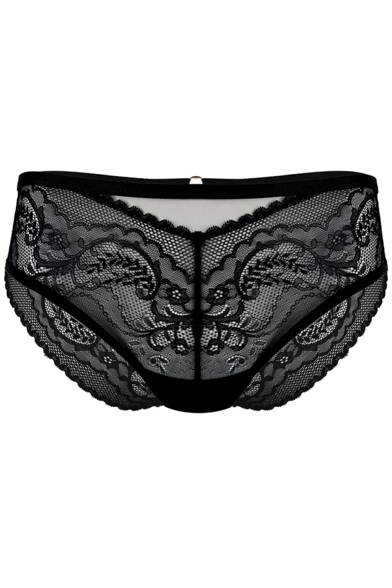 19236 Feel Panties Milano Black – дантелени, чувствени дамски бикини