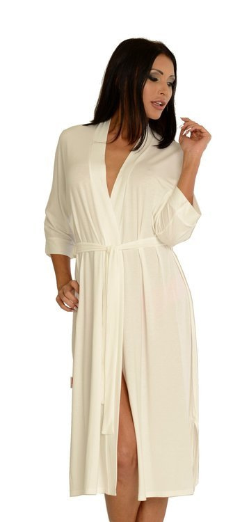 942 Visa Дълъг халат De Lafense - екрю