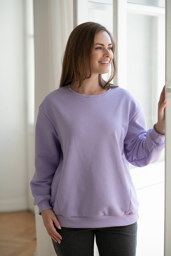 MilkItEasy! Суичър за кърмачки Milk&Love, люляк