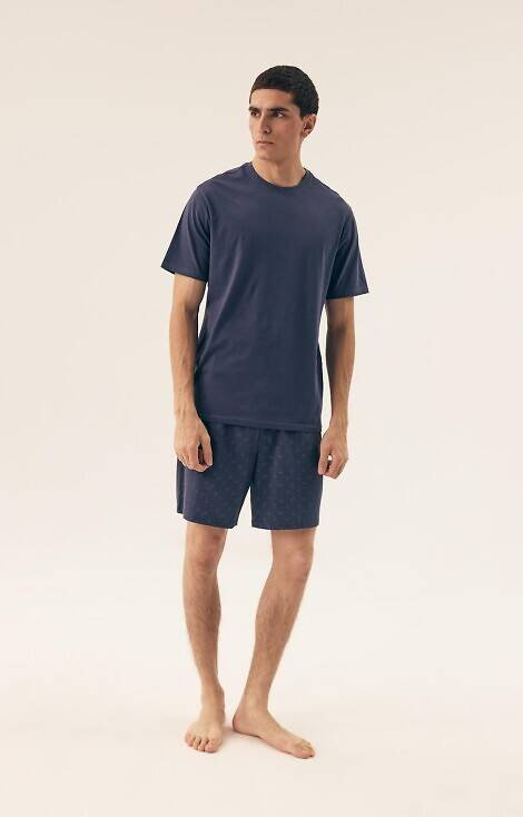 42601 Мъжка пижама Shore Core Henderson - стоманено синя