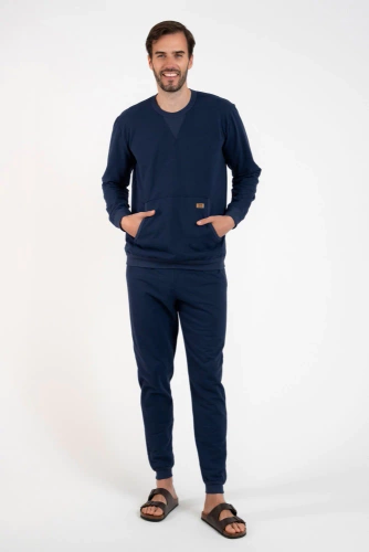 Fox Мъжки спортен екип Италианска мода - тъмно синьо