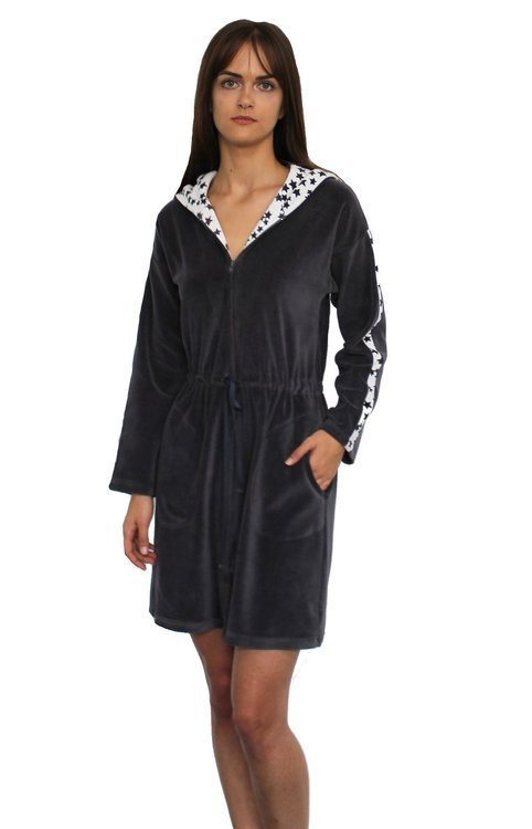 438 Marisol Дамски халат за баня - графит