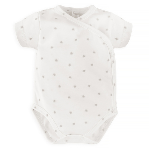 Боди Hello Envelope с къс ръкав Пинокио ​​- екрю слънчице