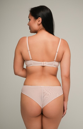 2202 Сутиен Ava бежов с повдигащ ефект – гладък, свалящи се презрамки, свалящи се подплънки