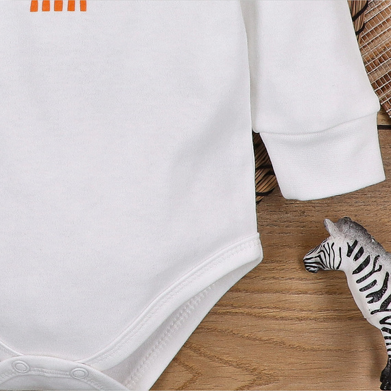 ABN-5324/ECR Боди Zebra от органичен памук Nini екрю