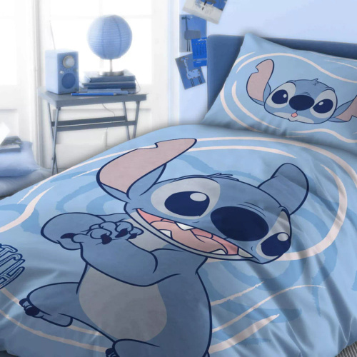 Детско спално бельо Lilo i Stitch Faro 100x135 памук + калъфка 40x60