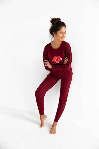 Sensis Mercy Дамска пижама - бордо