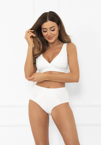 Дамски бикини Libra maxi с дантелен акцент | Италианска мода бяло