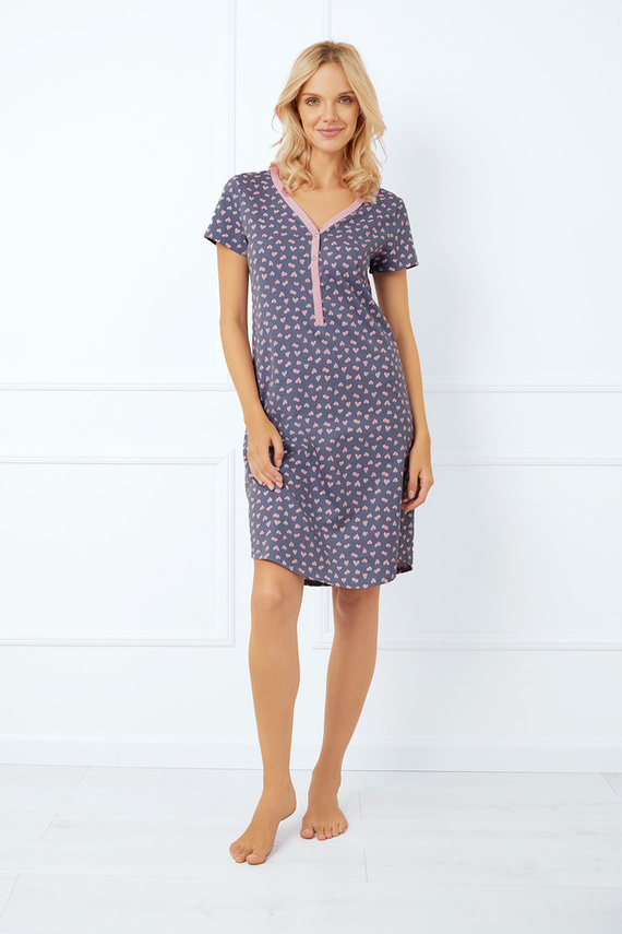 Нощница и рокля за кърмачки Tiana, къс ръкав Италианска мода - принт