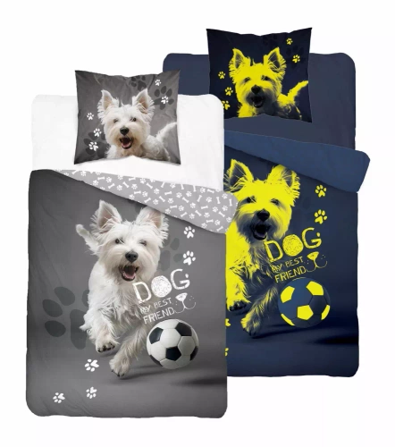 5205 A Fluo 40 Светеща в тъмното памучна постелка Detexpol топка за кучета