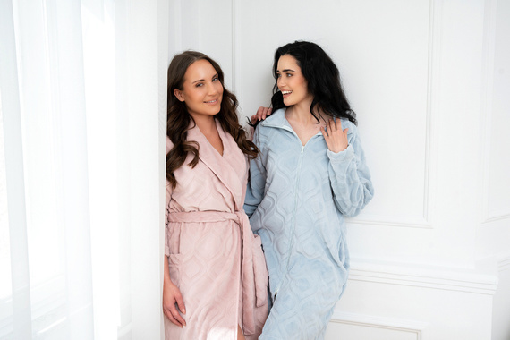 Arena Дамски халат за баня Италианска мода - син