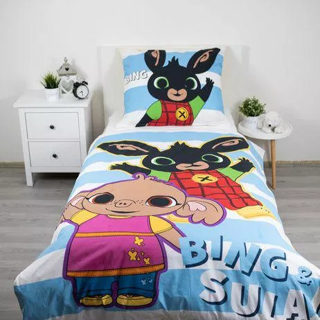 Спално бельо Зайчето Бинг и Сула 140x200 Jerry Fabrics памук