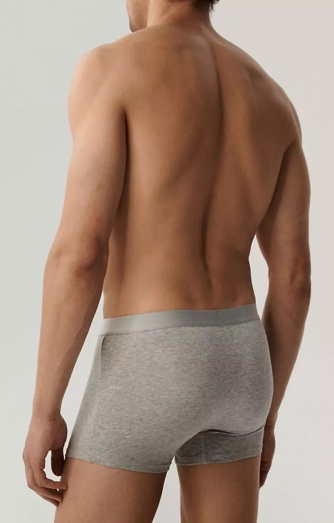 3MH-011 Bokserki męskie Atlantic - czarny-szary melanż