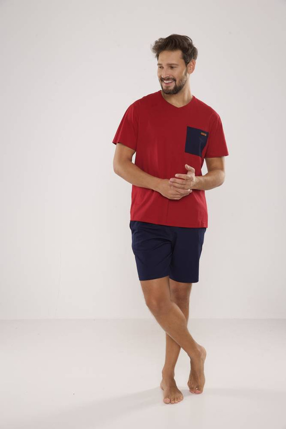 646 Kevin Мъжка пижама De Lafense - бордо