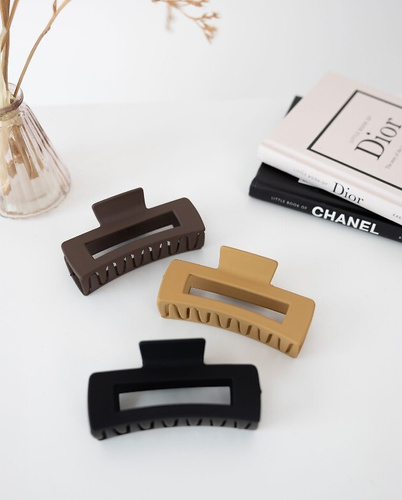 Елегантна щипка за коса Sensis W26 – 10 см - черна