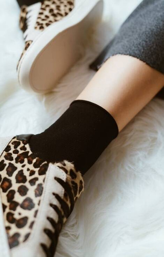 арт.125 Bamboo Дамски чорапи Steven - 001 черен