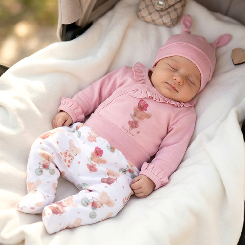 Боди Nini Little Mouse 100% органичен памук, произведено в Полша