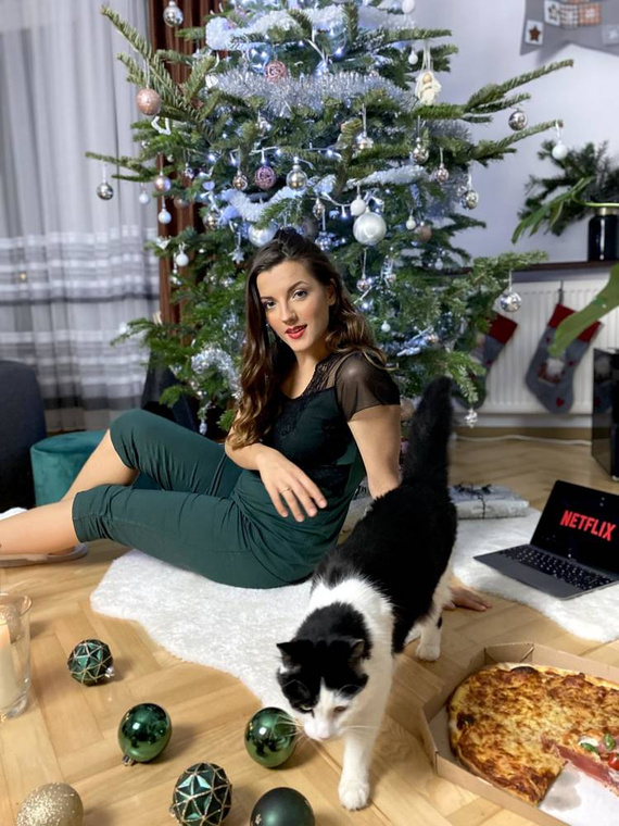 490 Artemise Дамска пижама Forex - зелена