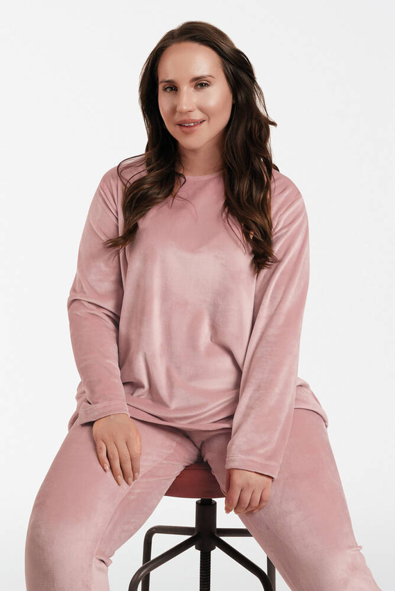 Дамски комплект Akara Italian Fashion - прахово розово 