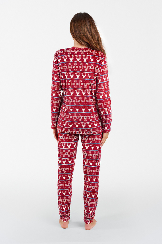 Исландски поларен комплект за жени Италианска мода - бордо принт 