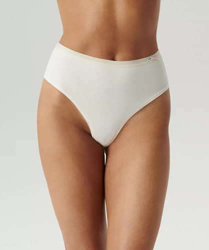 3CLP-015 Високи бразилиани Дамски бикини Atlantic - екрю-бежово-тъмнобежово