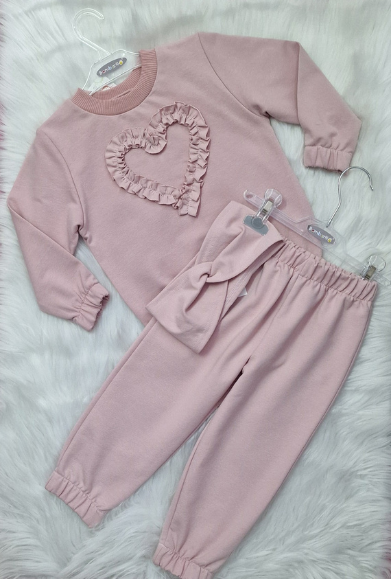 Детски суичър Mia Bambarillo, опушен розов - памук и еластан, мека материя за суичър | Комфорт и стил