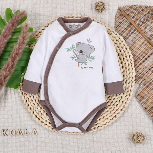 ABN-5202 Боди тип копрета Nini Sweet Koala бяло 100% органичен памук