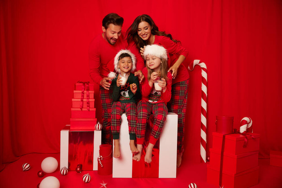 Детска пижама Tess Италианска мода - зелена/принт 