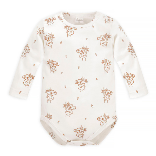 Боди с дълъг ръкав Lovely Day Pinocchio - екрю коала