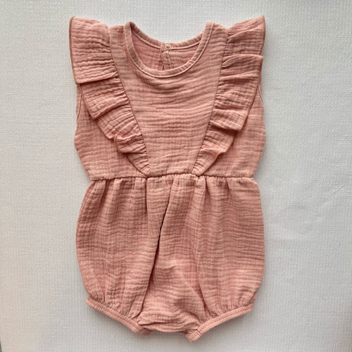 RA50210 Муселин гащеризон Mamatti - мръсно розов