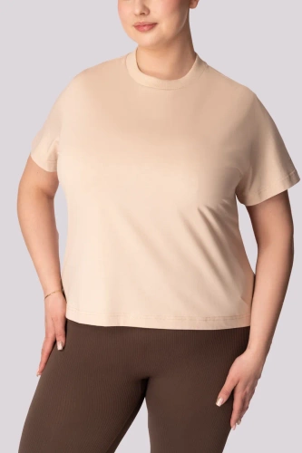 Boxy Base Дамска тениска Mona beige