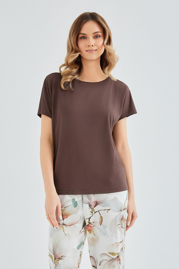 Дамска пижама Taro Apolonia 3606 вискоза и памук панталон 7/8