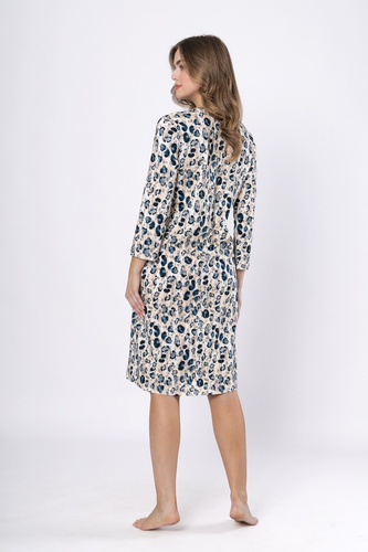 Дамска нощница 1665 Witalia – памучна, дълги ръкави, удобна и класическа