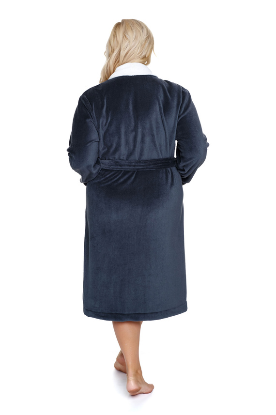 7182 Дамски халат Doctor Nap Plus Size - сив