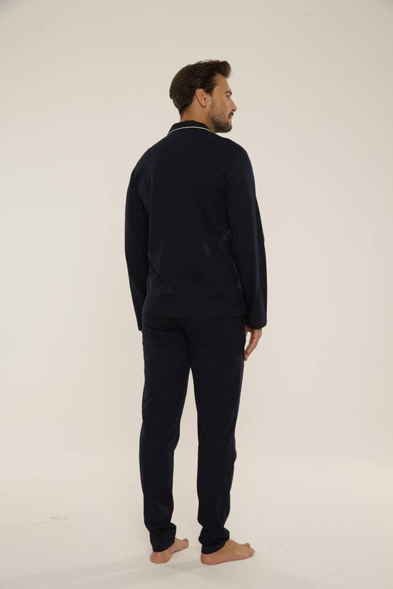 729 Norberto Мъжка пижама De Lafense - тъмно синьо