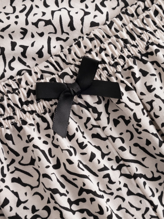 За Стил Дълга дамска пижама с цип Momenti Per Me бежова